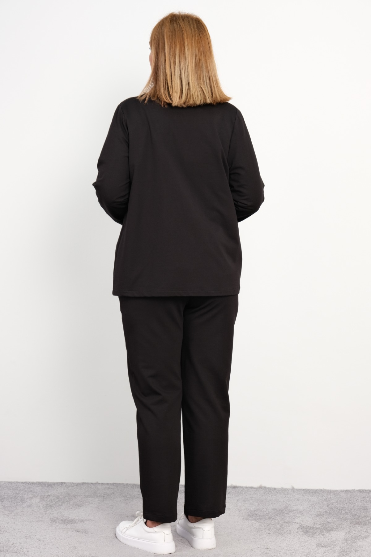 Women's 3 Piece Suits-Black