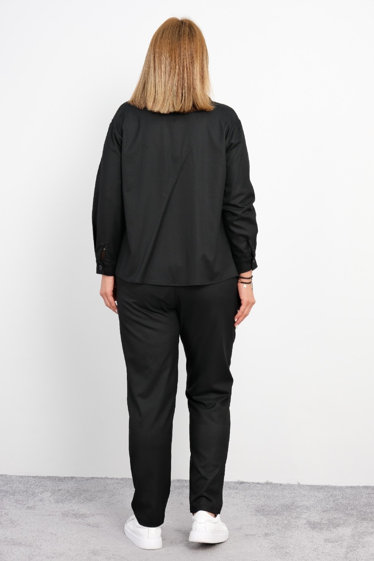 Women's 3 Piece Suits-Black