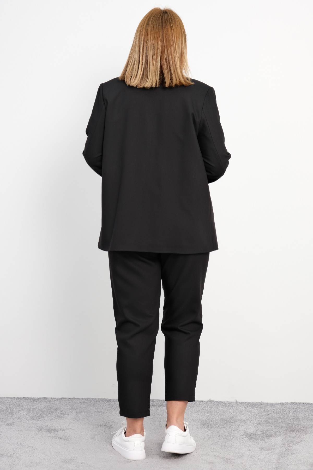 Women's 3 Piece Suits-Black