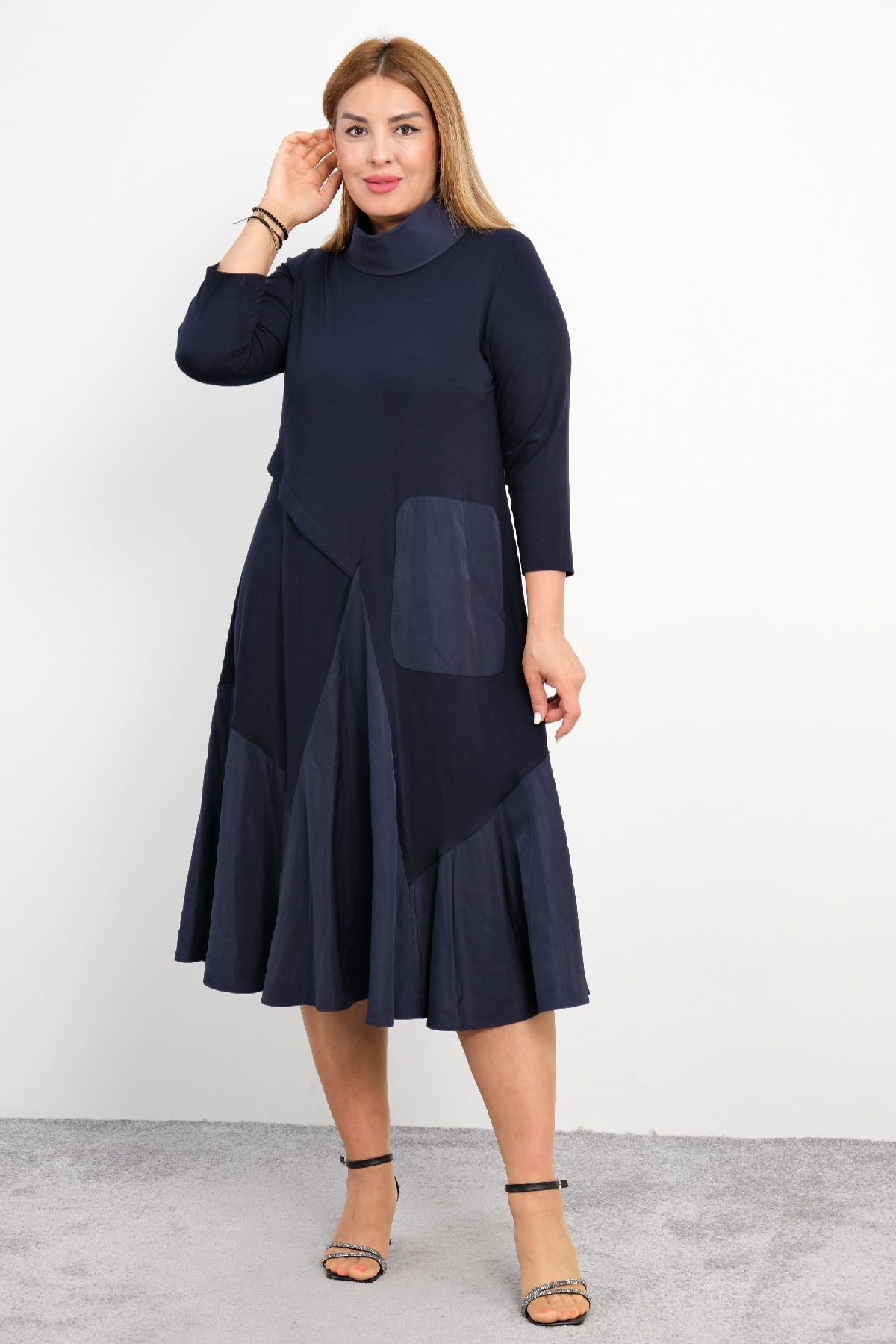 Casual Dresses-Dark Blue