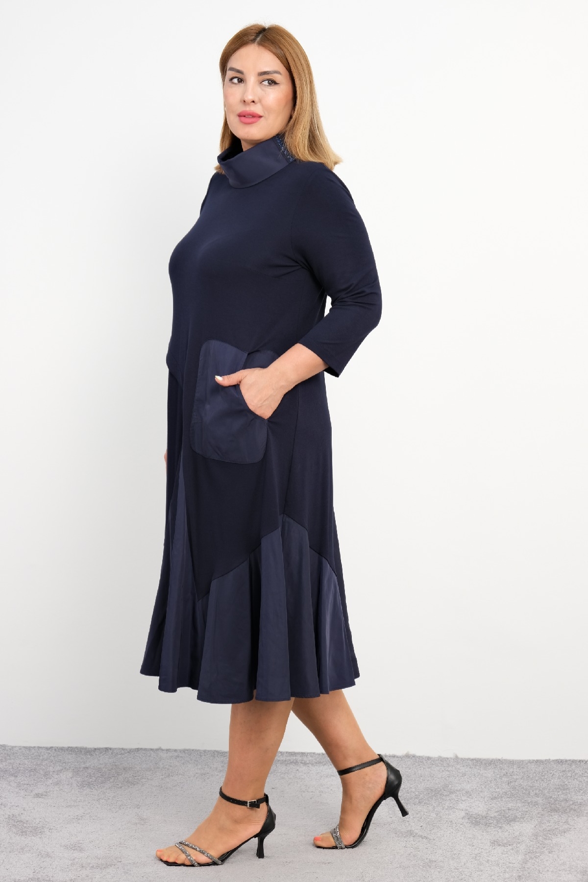 Casual Dresses-Dark Blue