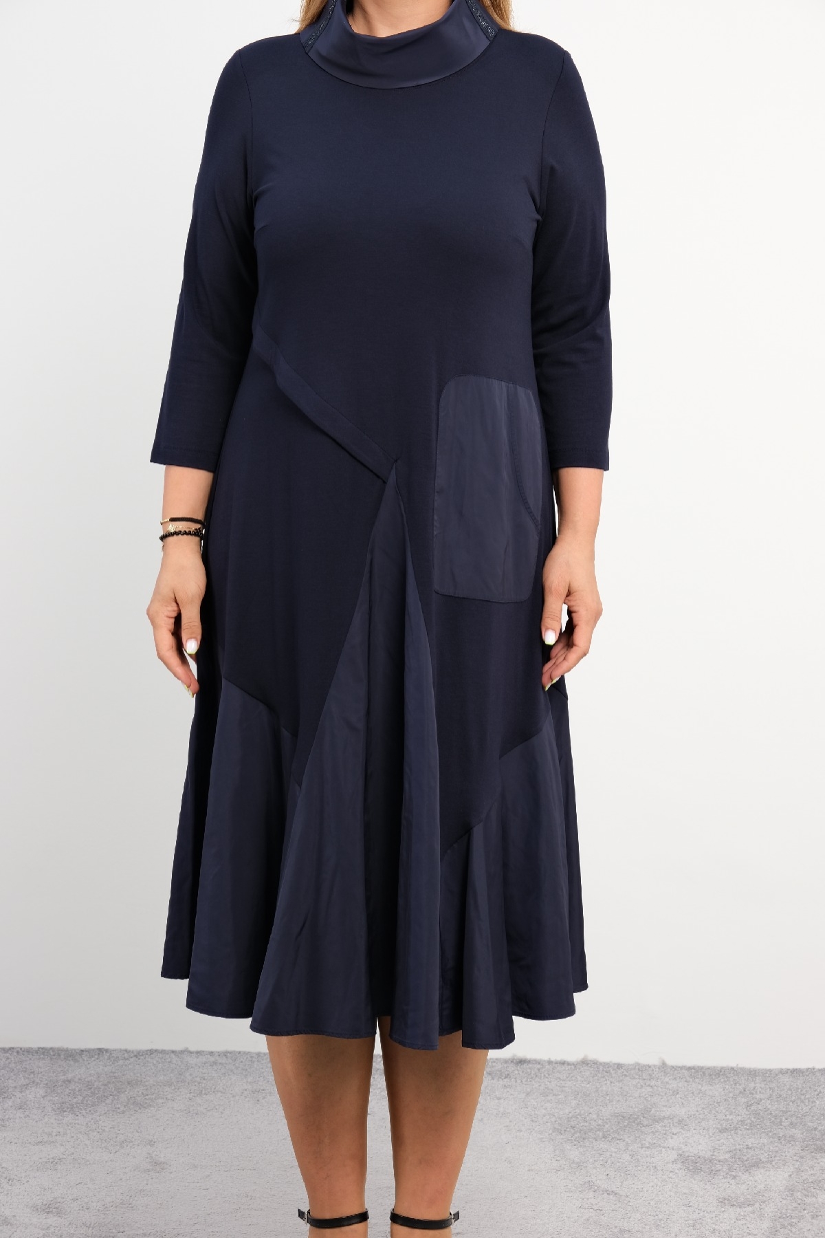 Casual Dresses-Dark Blue