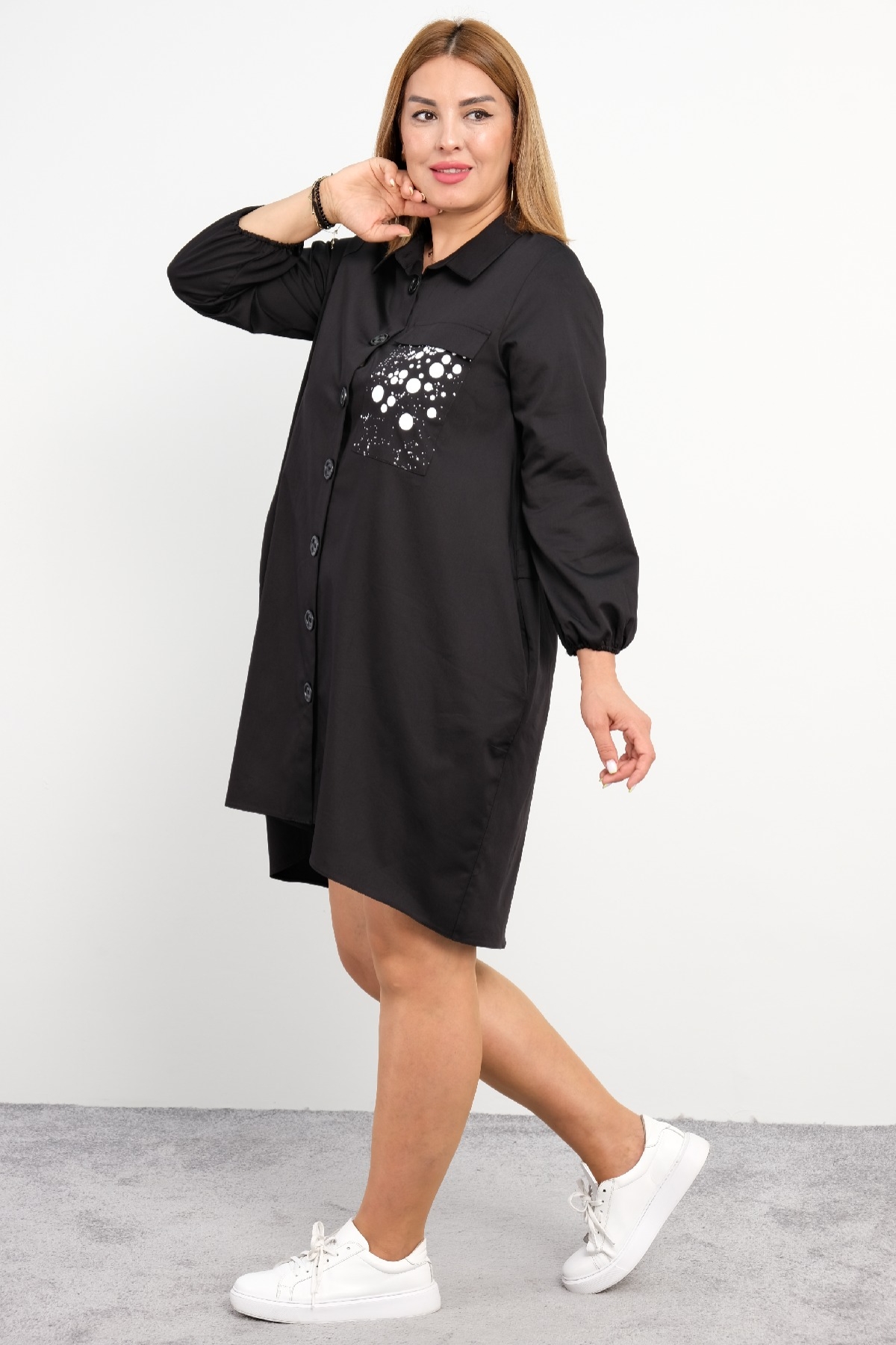 Casual Dresses-Black