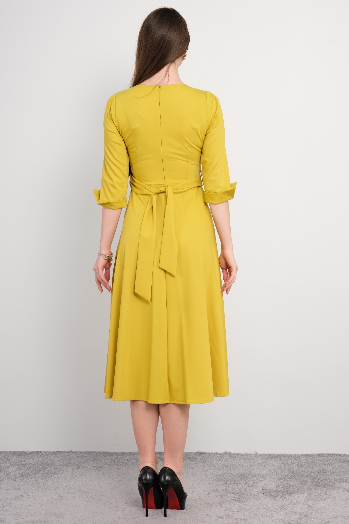 Casual Dresses-Yellow