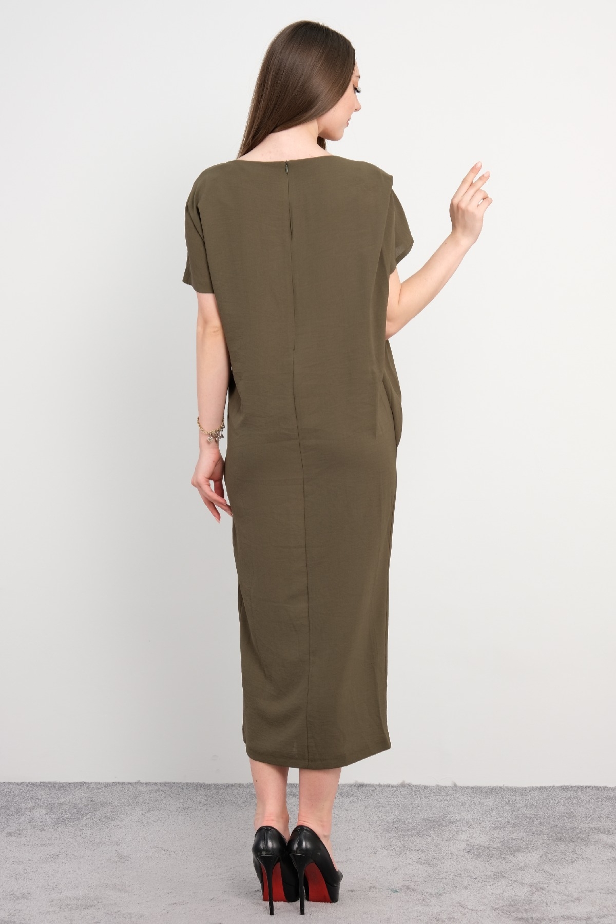 Casual Dresses-Khaki