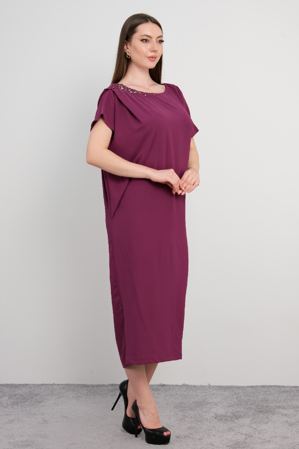 Casual Dresses-Purple