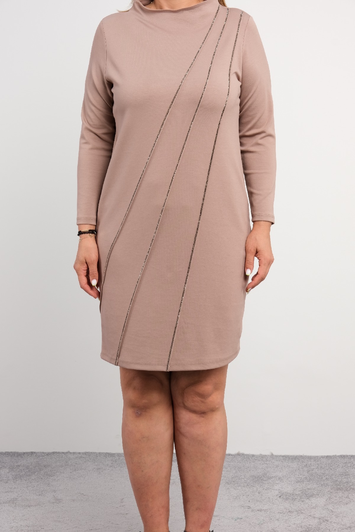 Casual Dresses-Beige