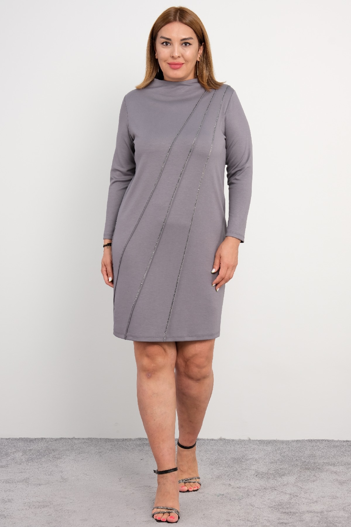 Casual Dresses-Grey