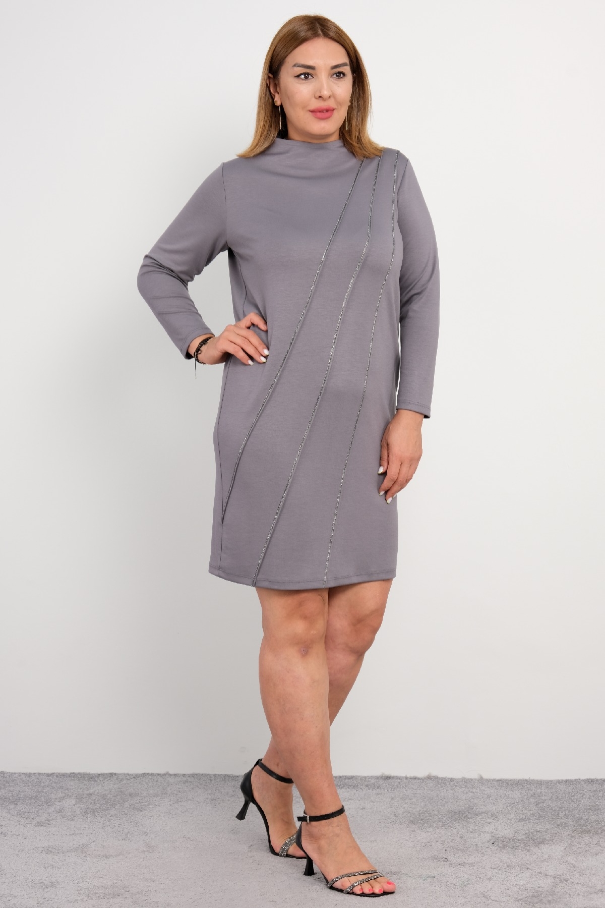 Casual Dresses-Grey