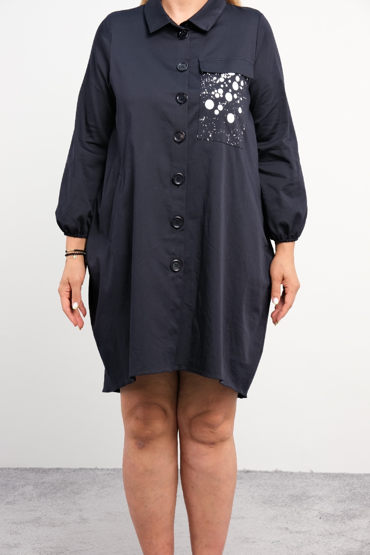 Casual Dresses-Dark Blue