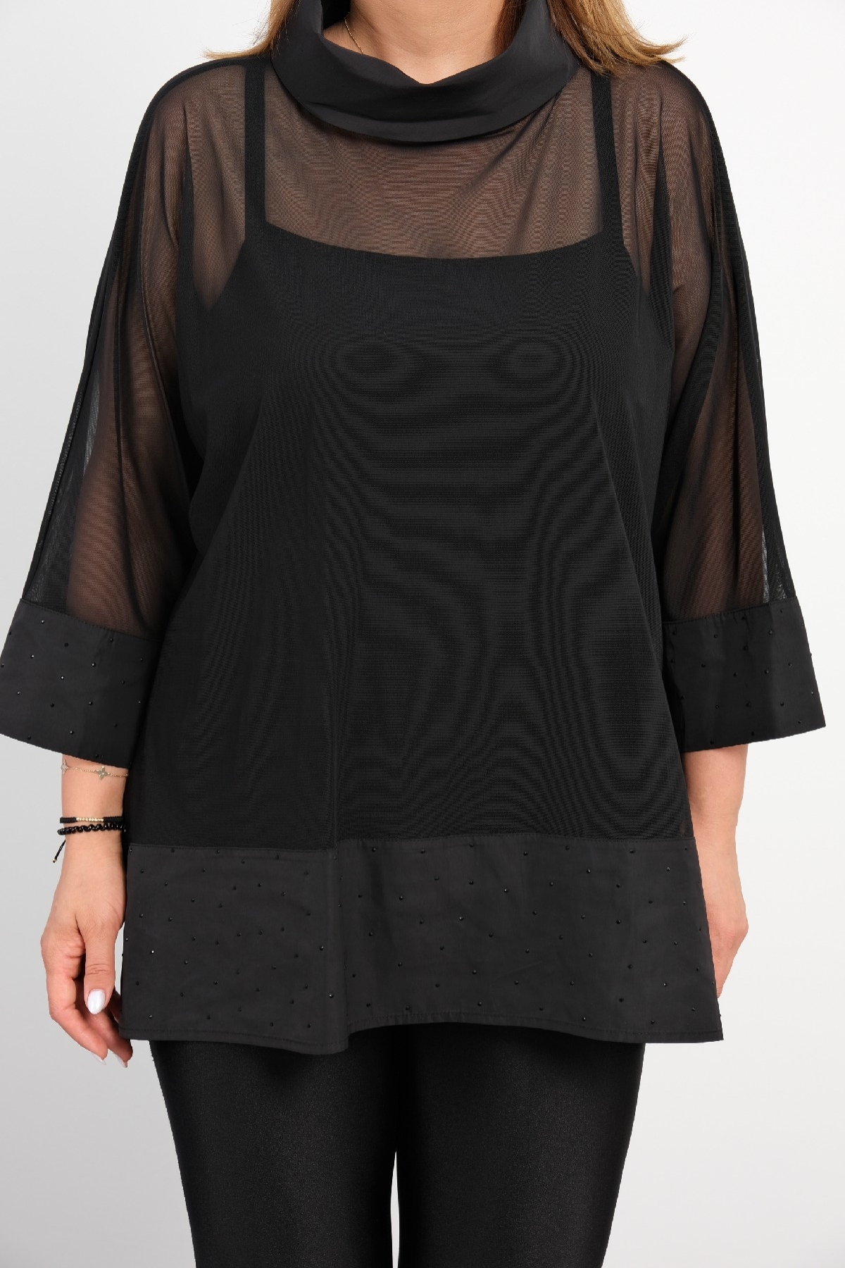 Plus Size Tunic-Black