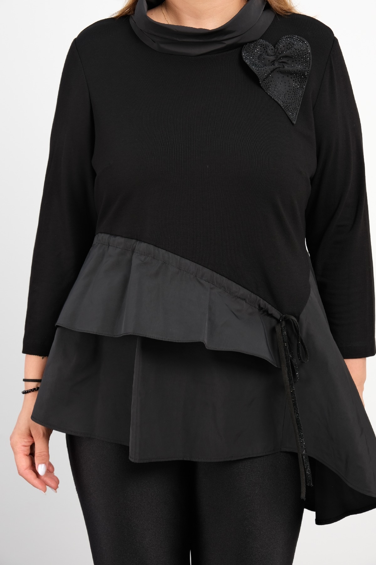 Plus Size Tunic-Black