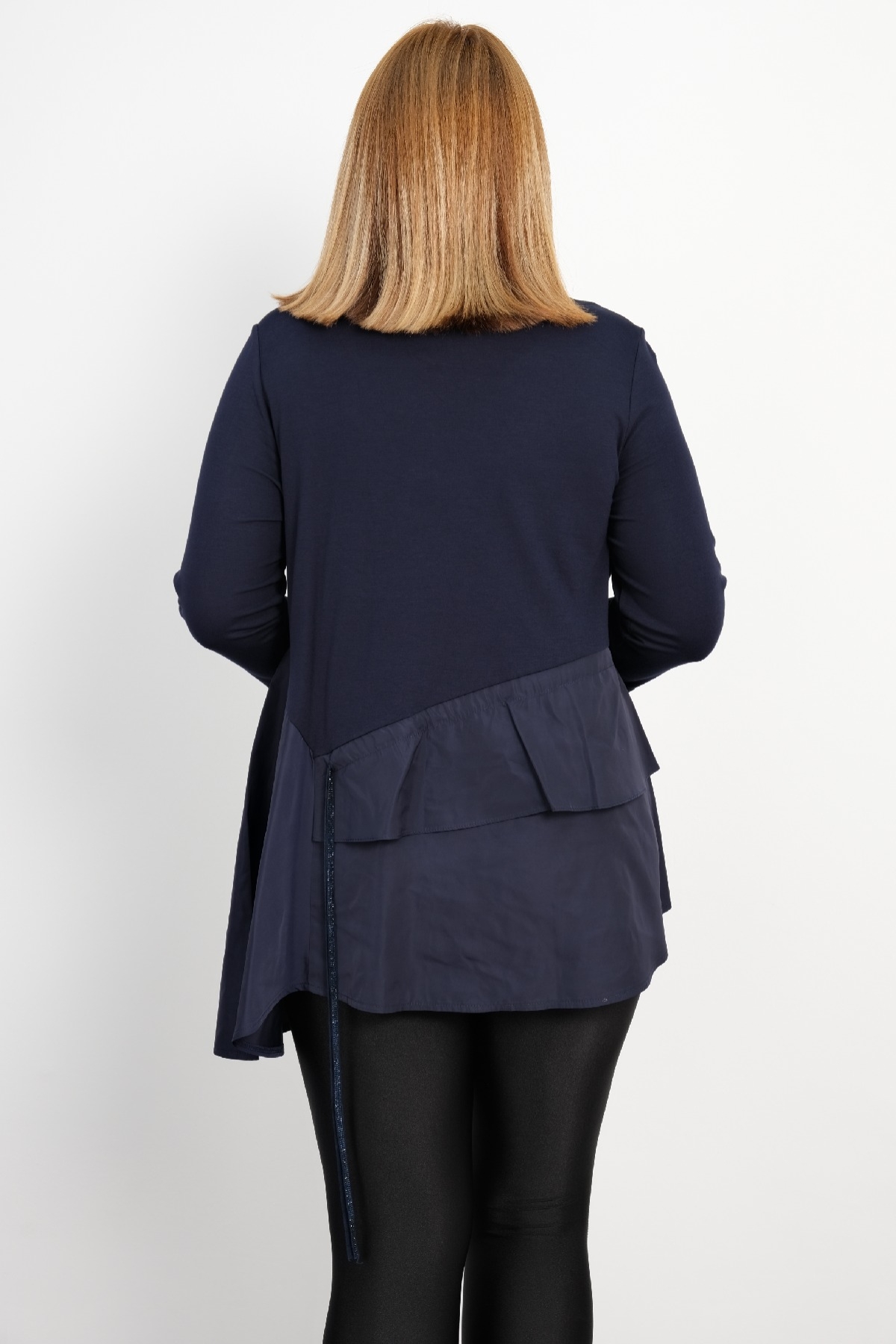 Plus Size Tunic-Dark Blue