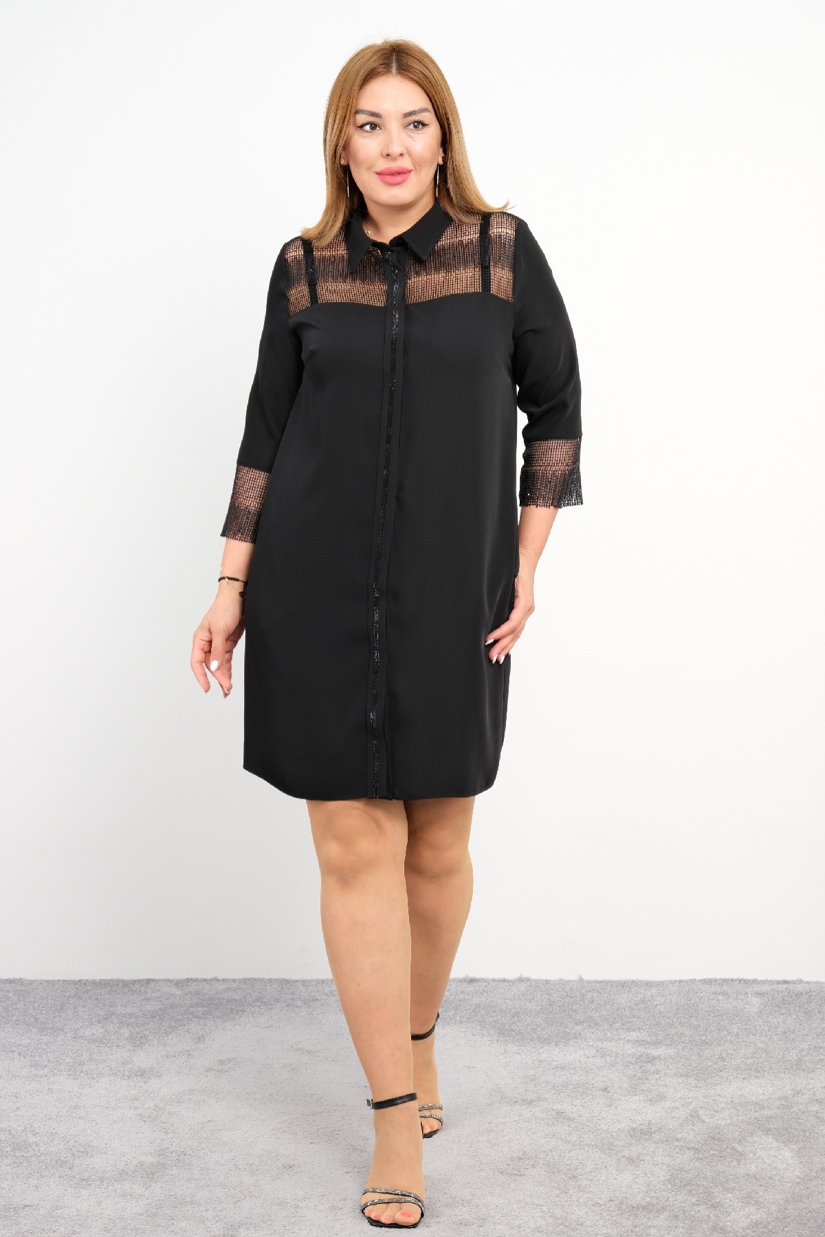 Plus Size Dress-Black