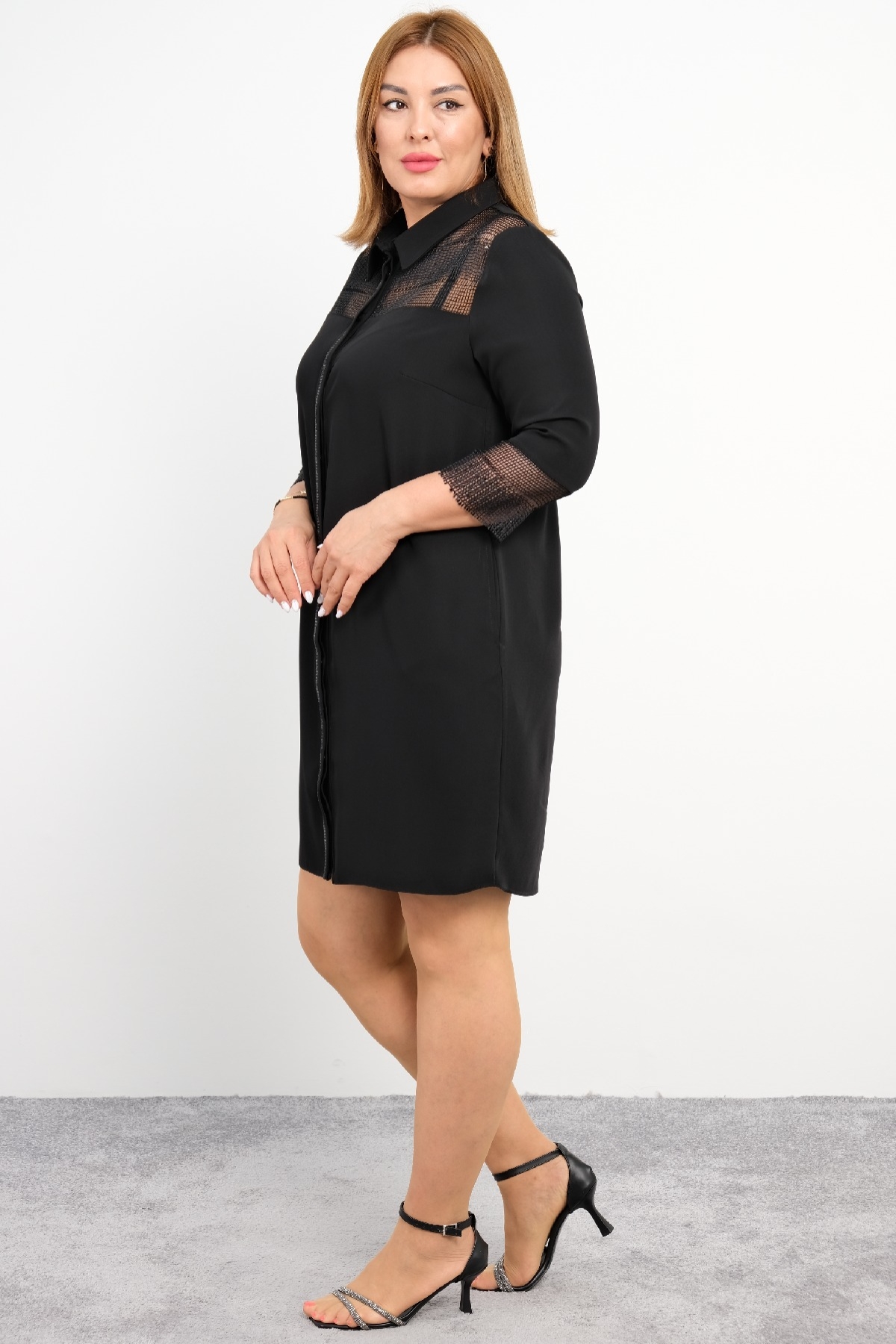 Plus Size Dress-Black