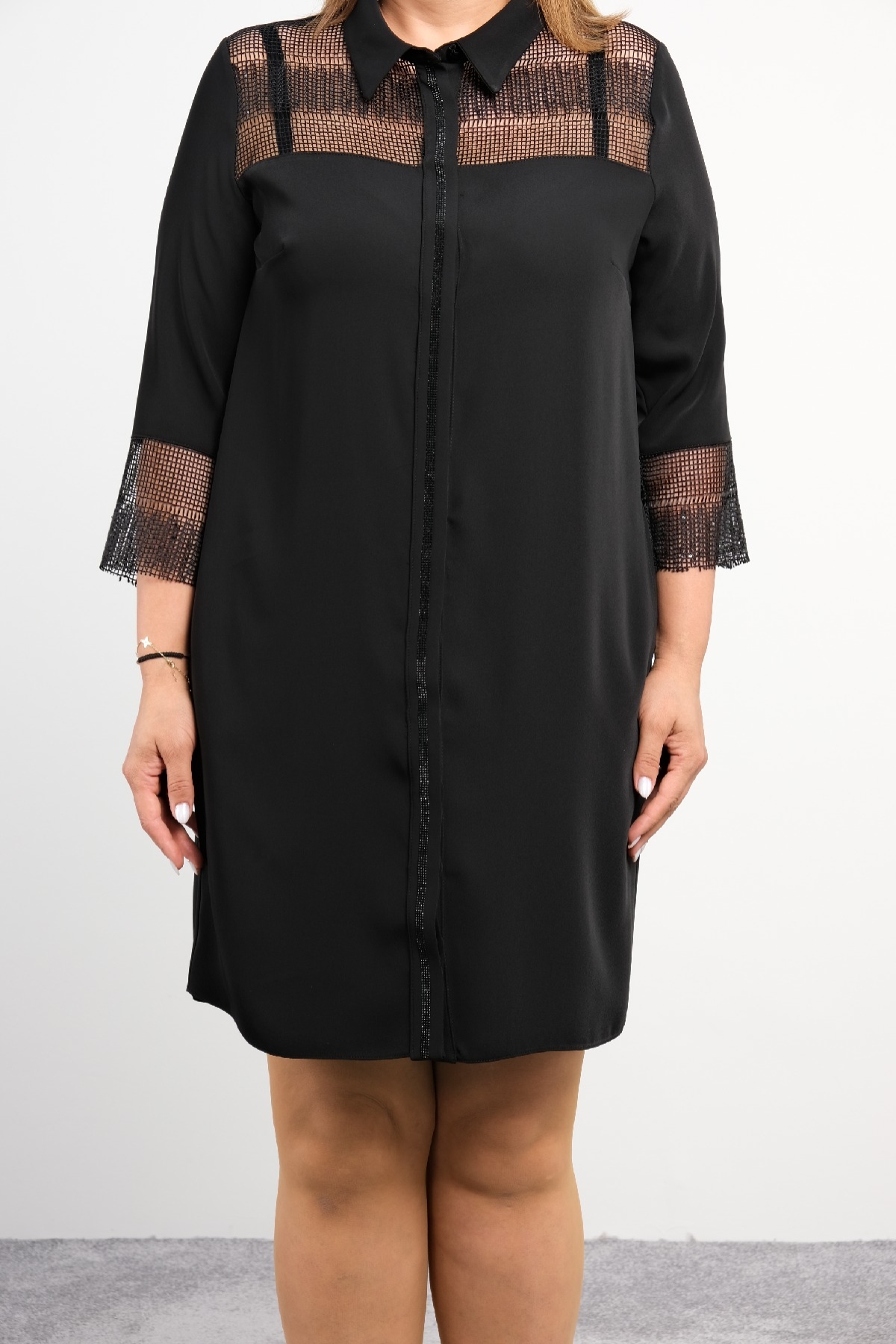 Plus Size Dress-Black