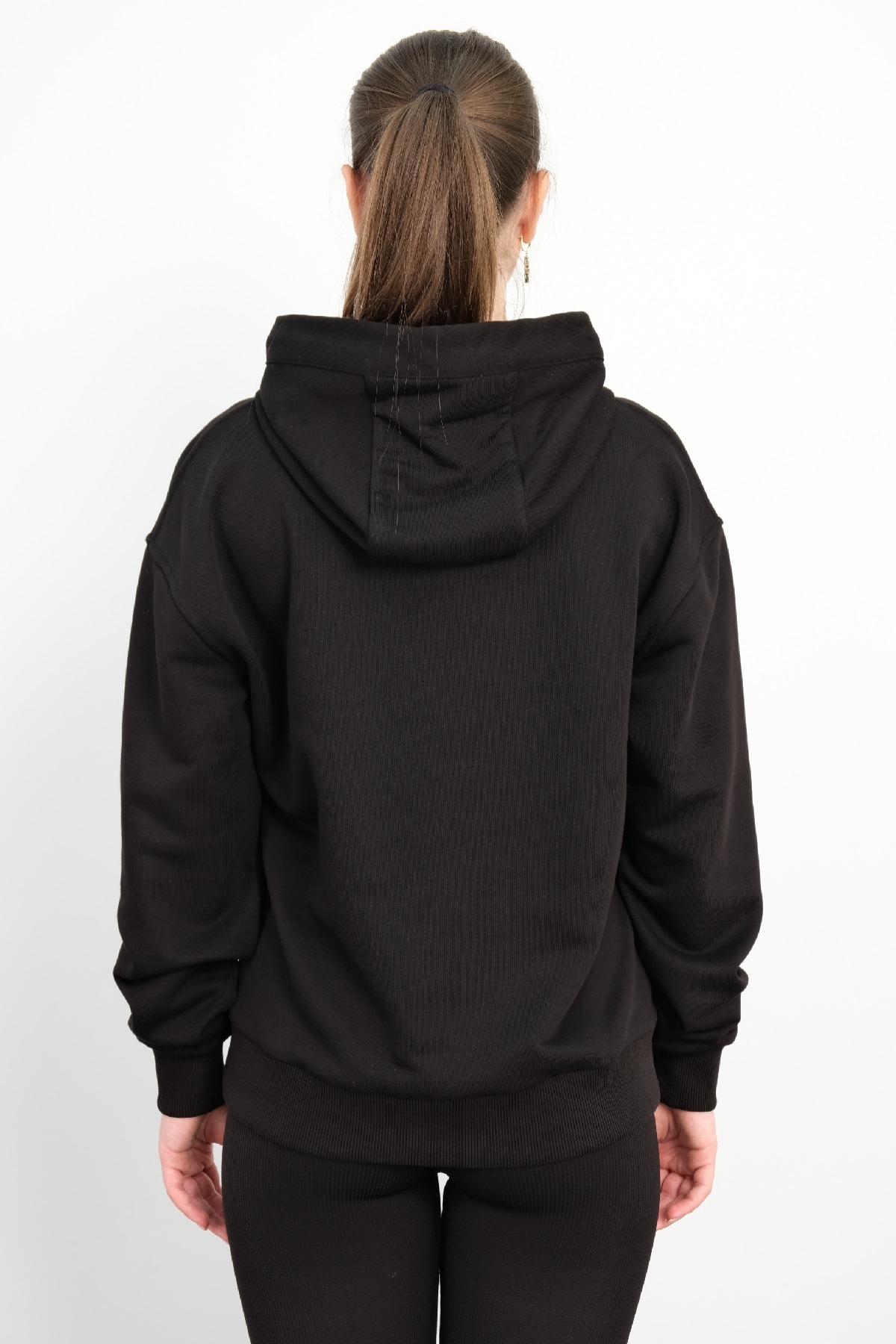 Hooded Sweatshirt-Black