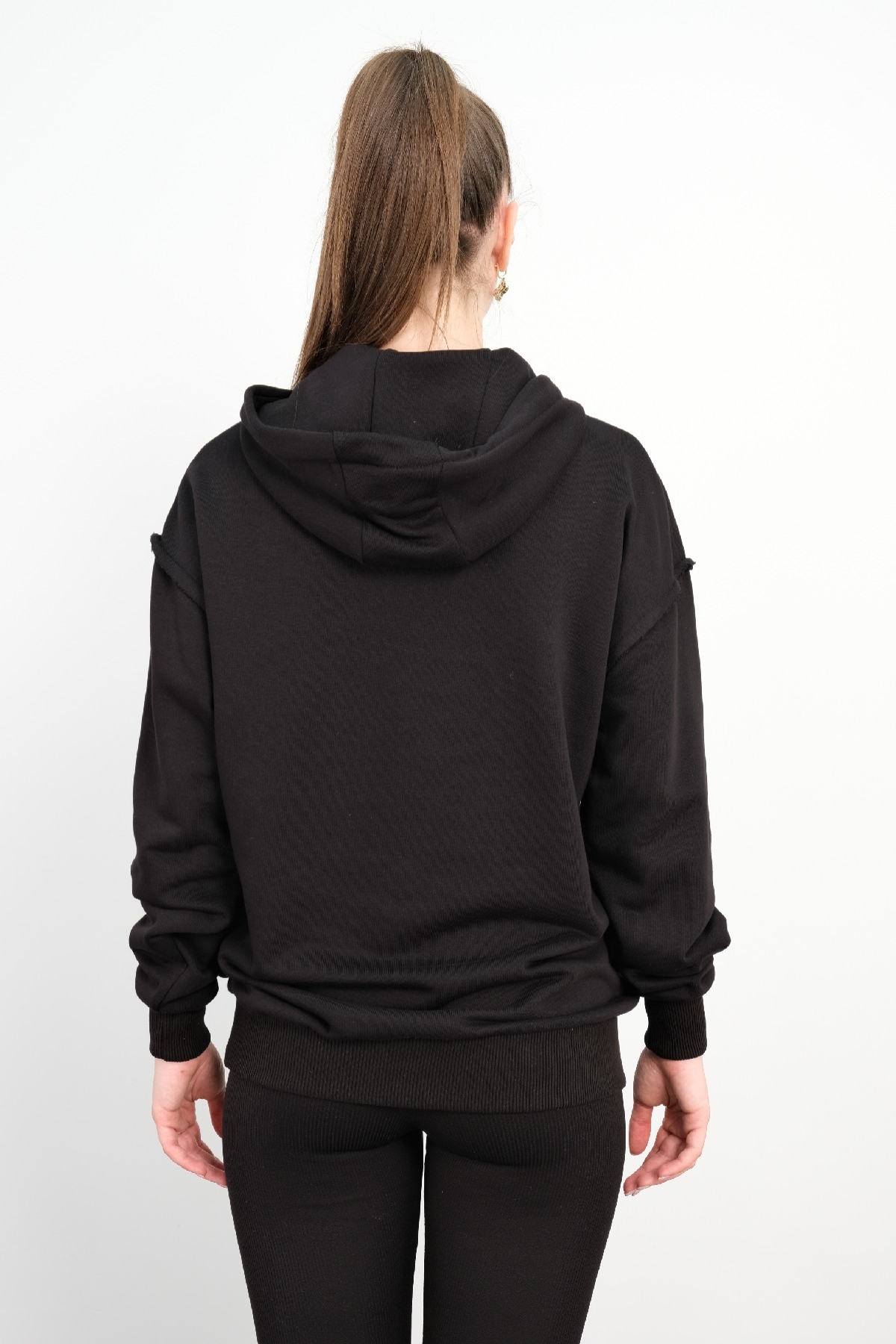 Hooded Sweatshirt-Black