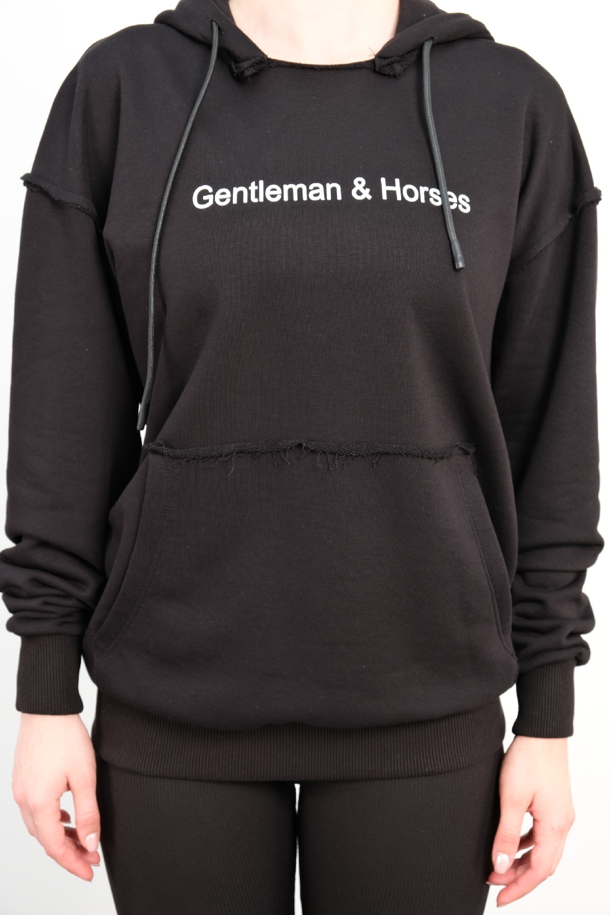 Hooded Sweatshirt-Black