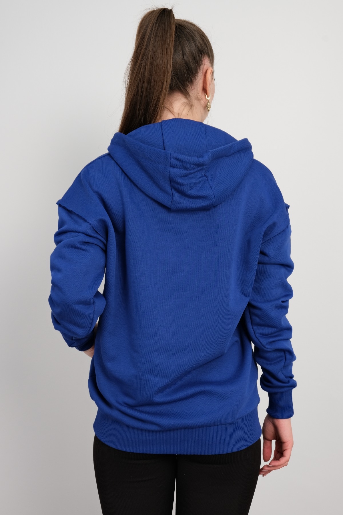 Hooded Sweatshirt-Bright Blue