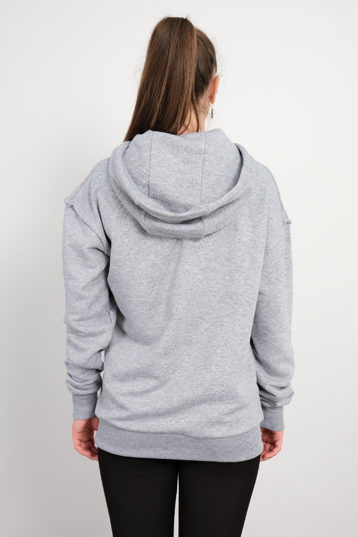 Hooded Sweatshirt-Grey