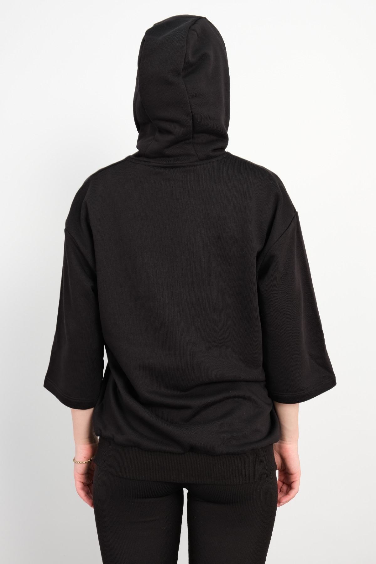 Hooded Sweatshirt-Black