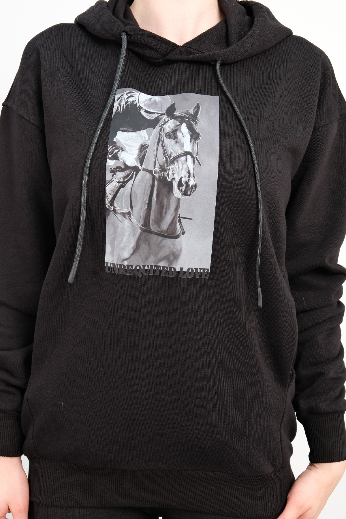 Hooded Sweatshirt-Black