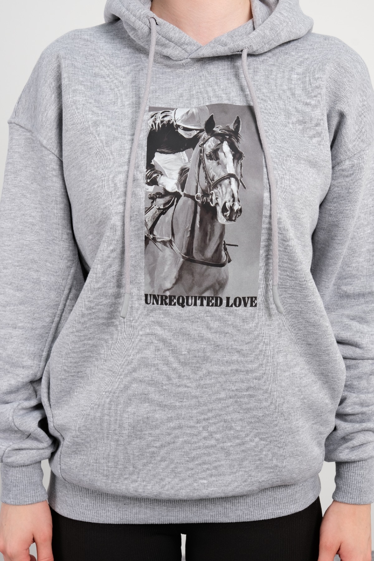 Hooded Sweatshirt-Grey