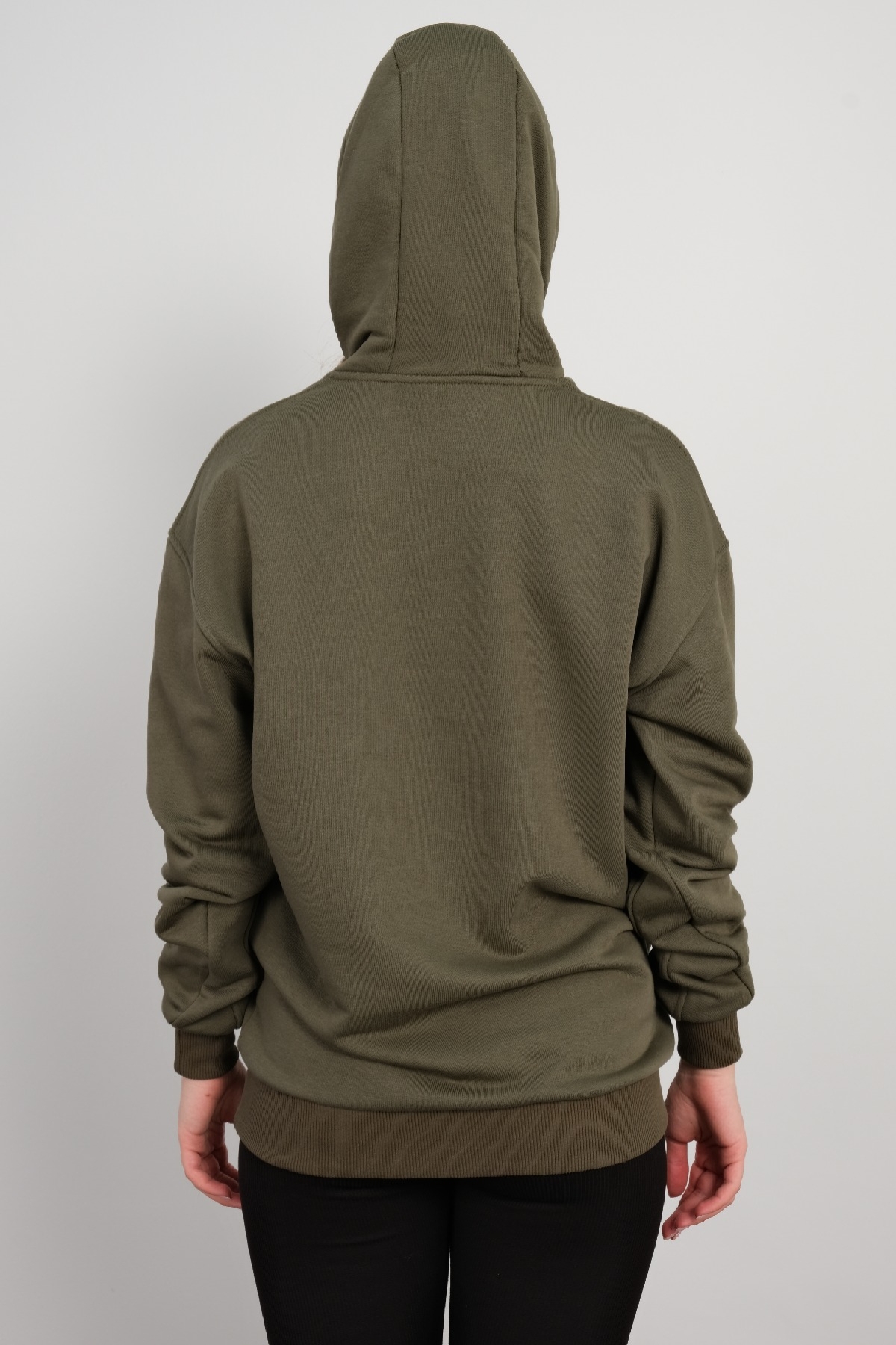 Hooded Sweatshirt-Khaki