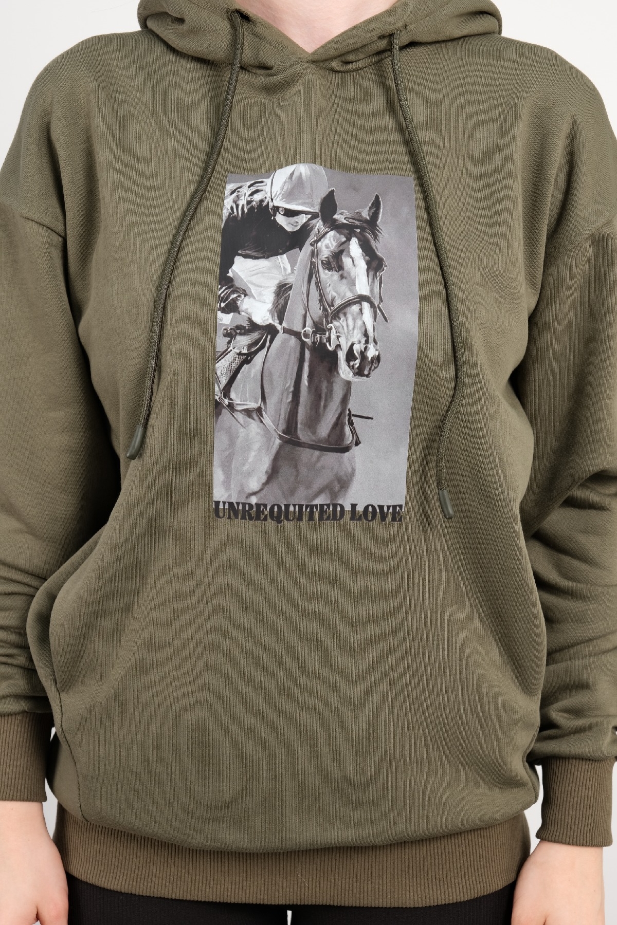 Hooded Sweatshirt-Khaki