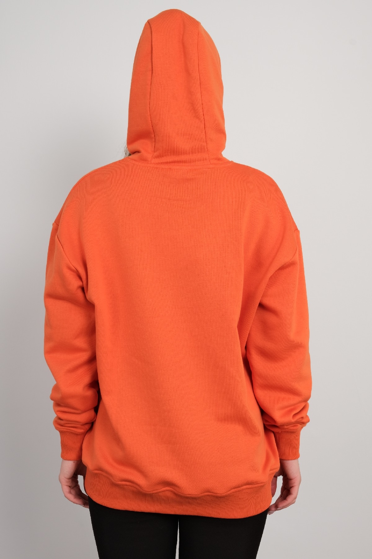 Hooded Sweatshirt-Orange