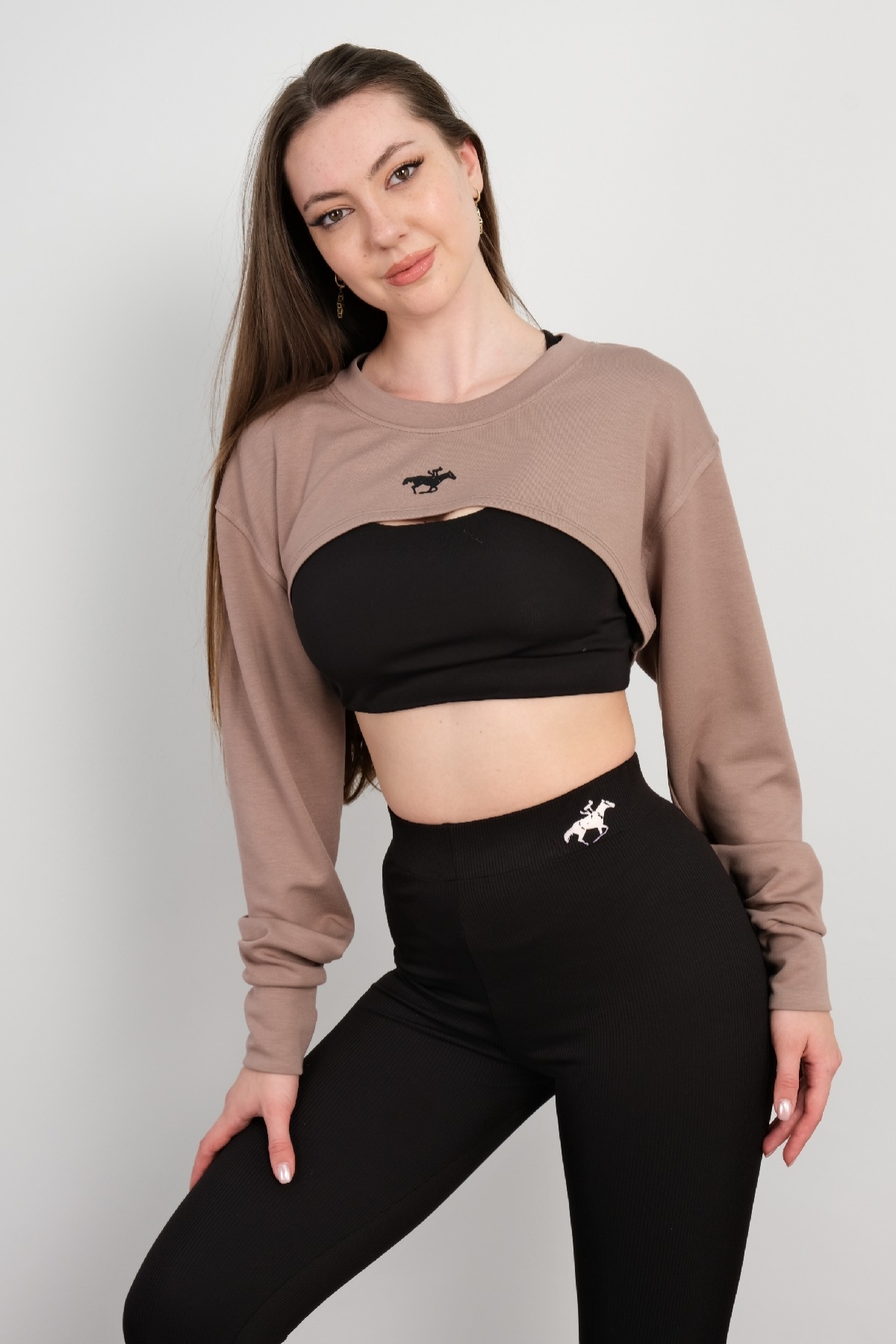 Crop Top-Mink