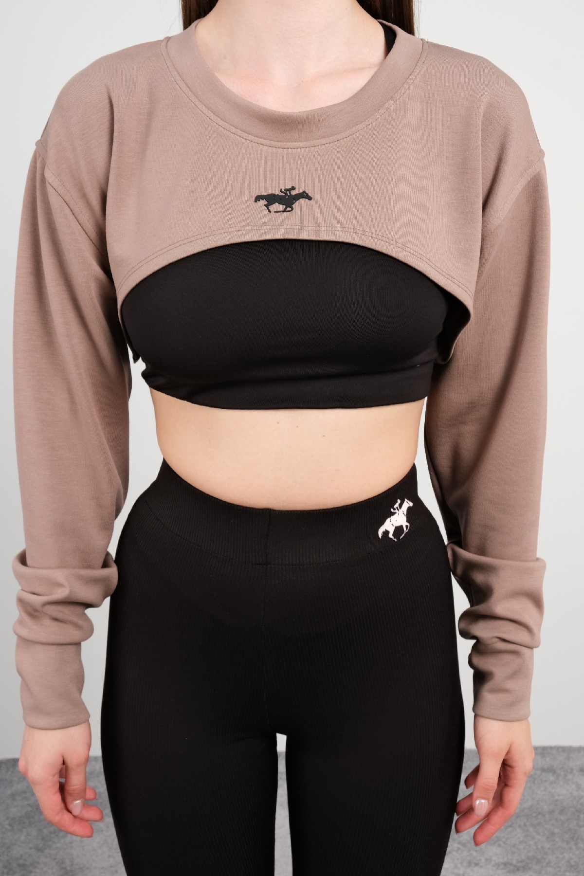 Crop Top-Mink