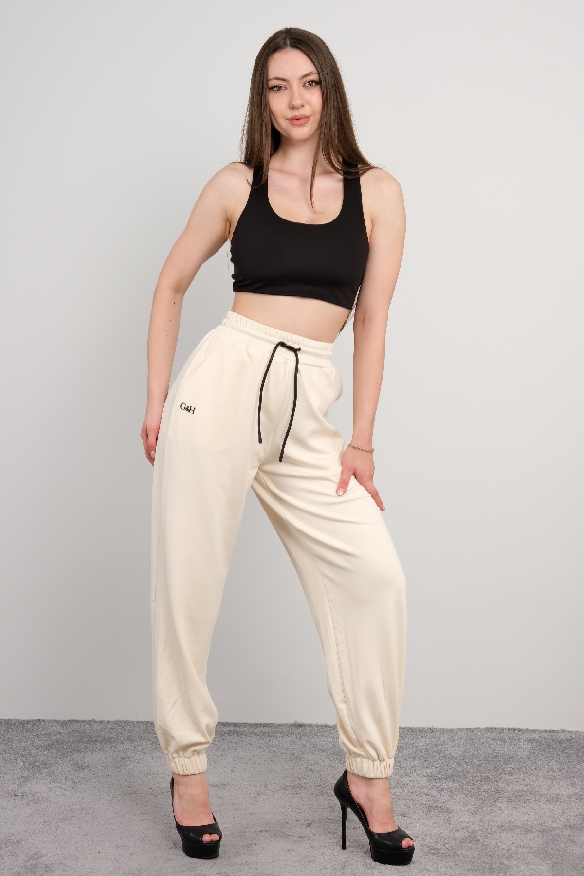 Sport Pants-Ecru