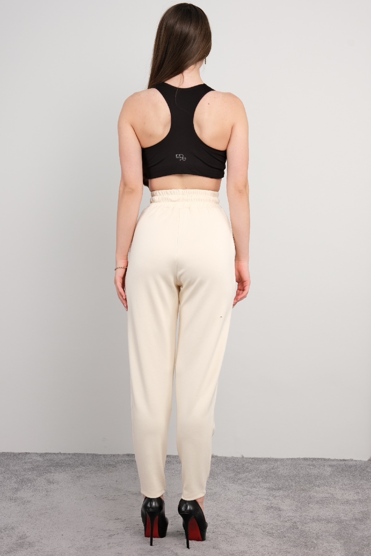 women pants-Ecru