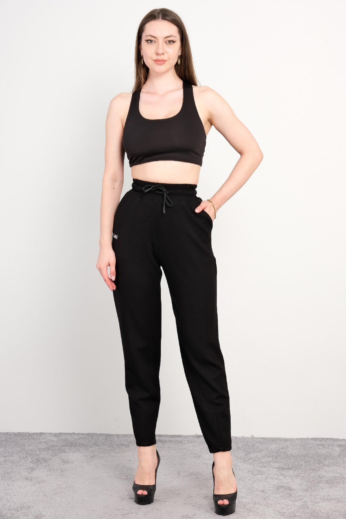 women pants-Black