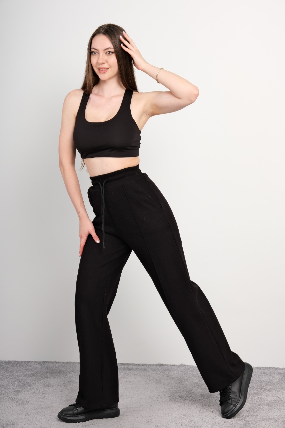 women pants-Black