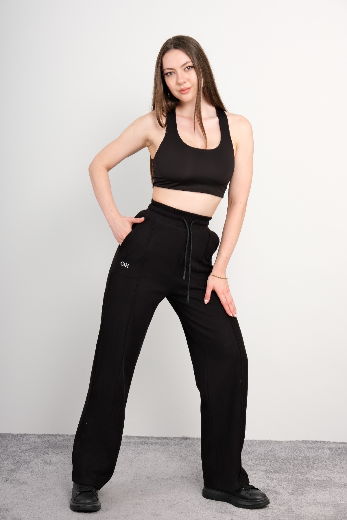 women pants-Black