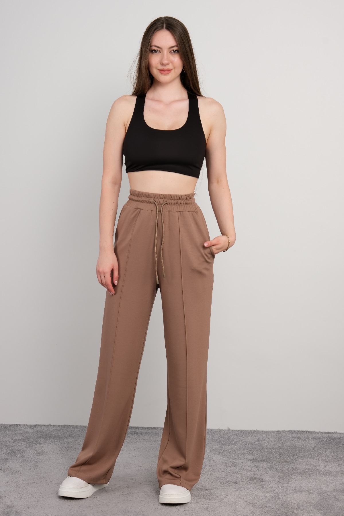 women pants-Mink