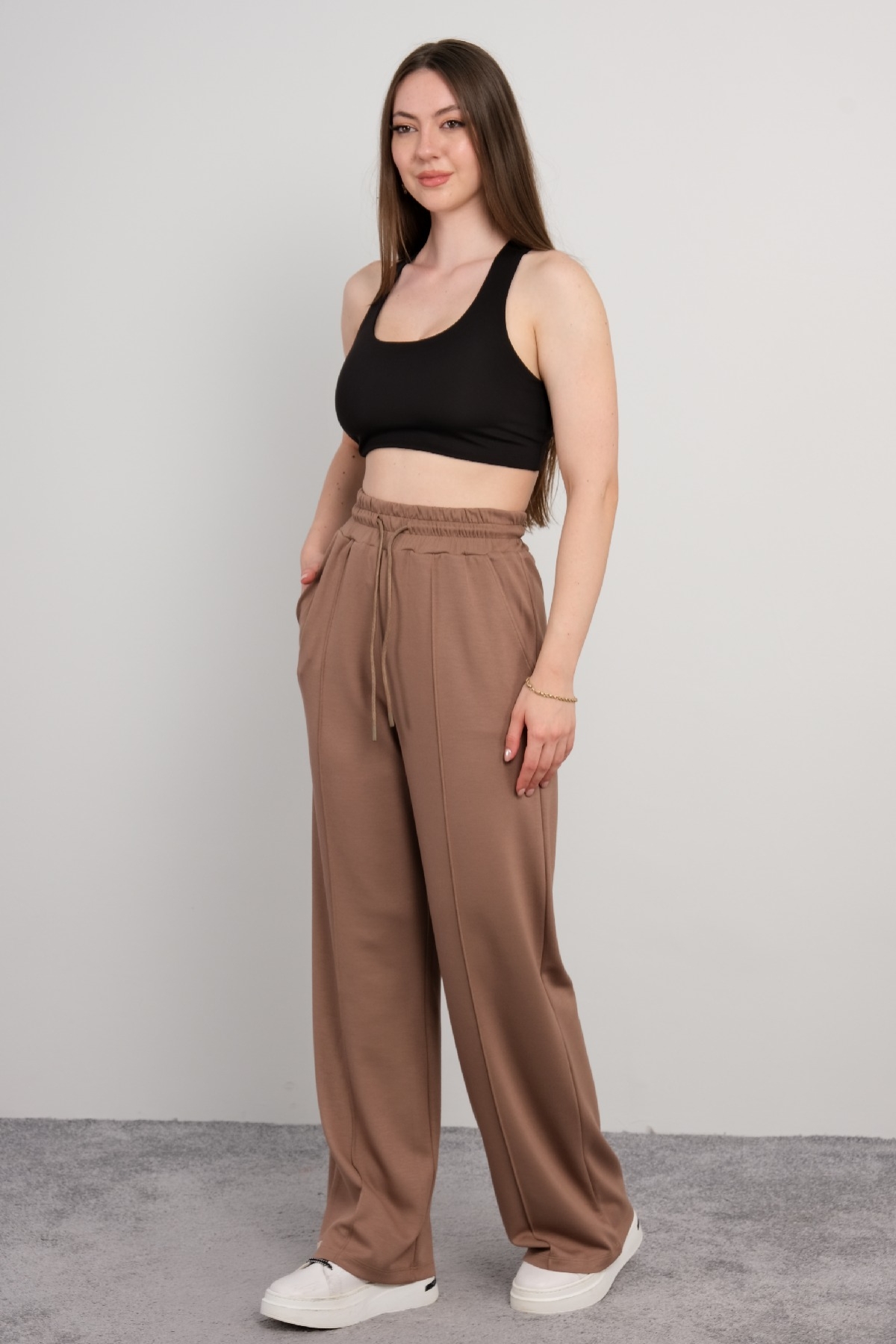 women pants-Mink