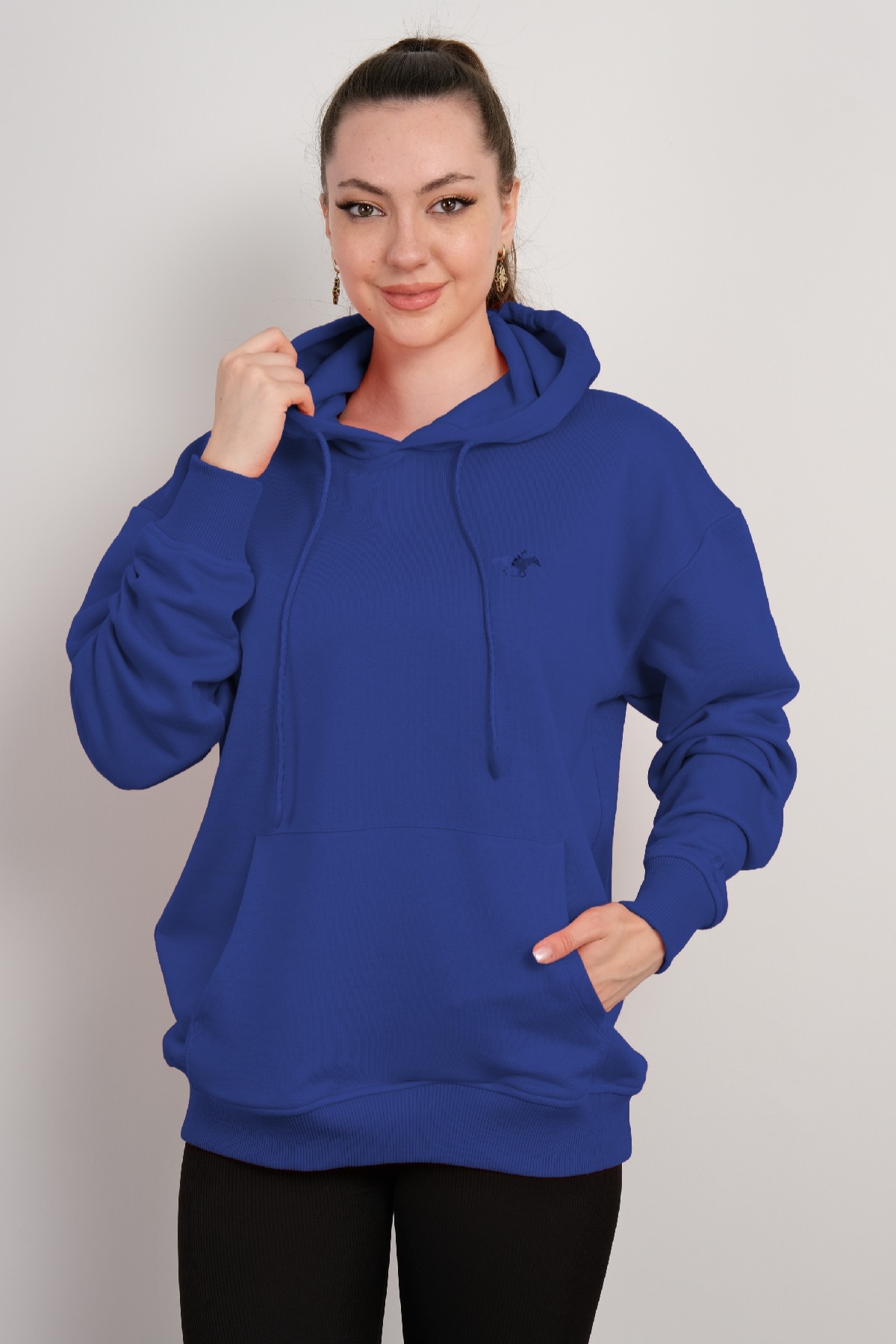 Hooded Sweatshirt-Bright Blue