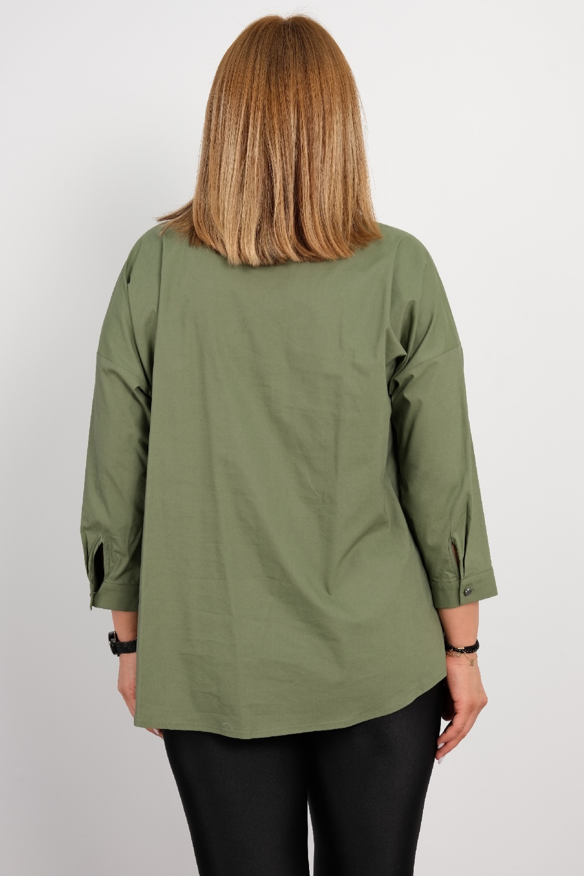 Plus Size Shirt-Khaki