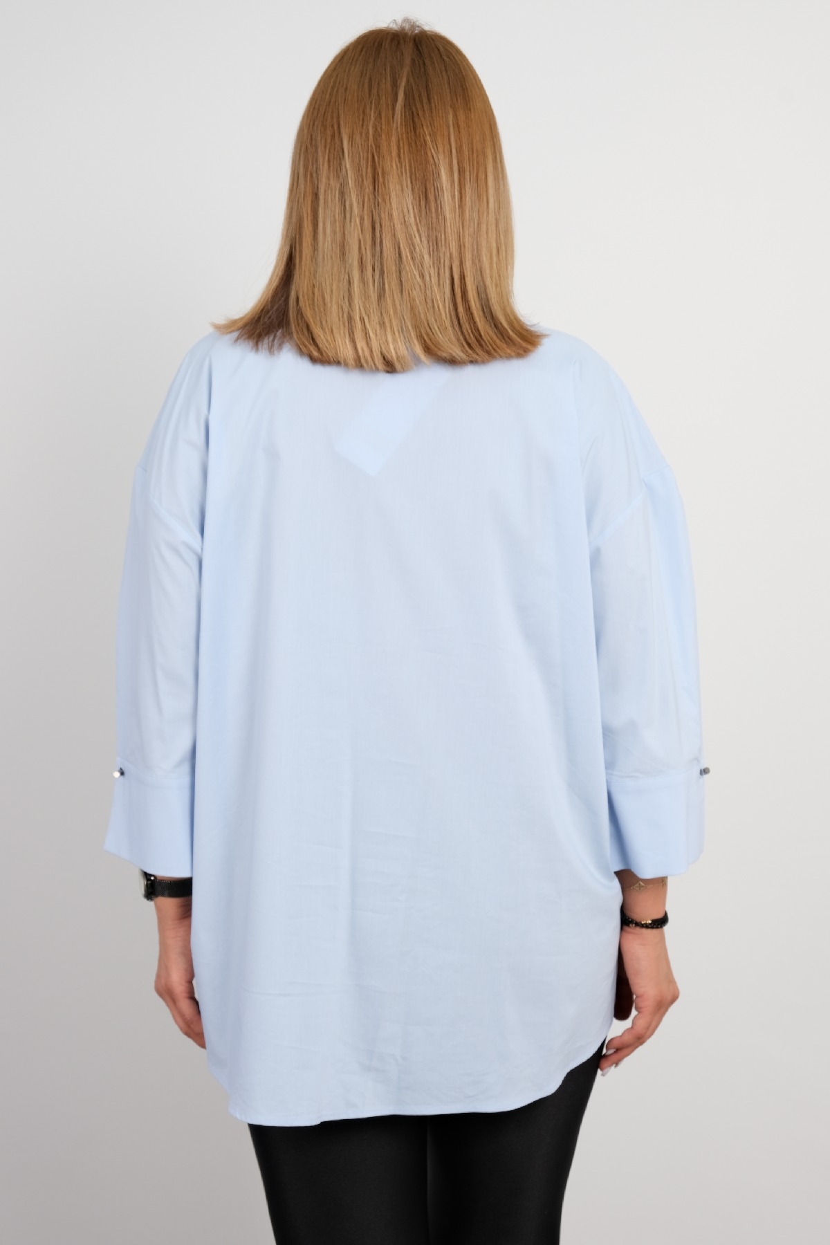 Plus Size Shirt-Blue