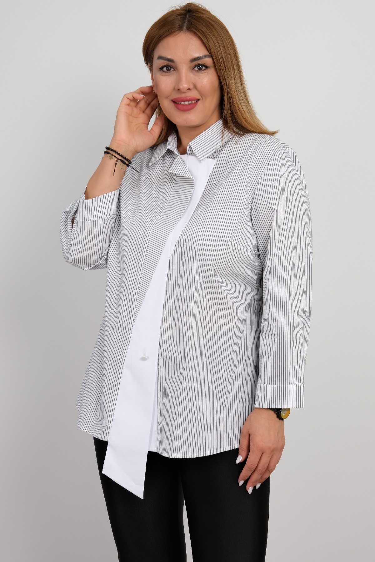 Plus Size Shirt-White