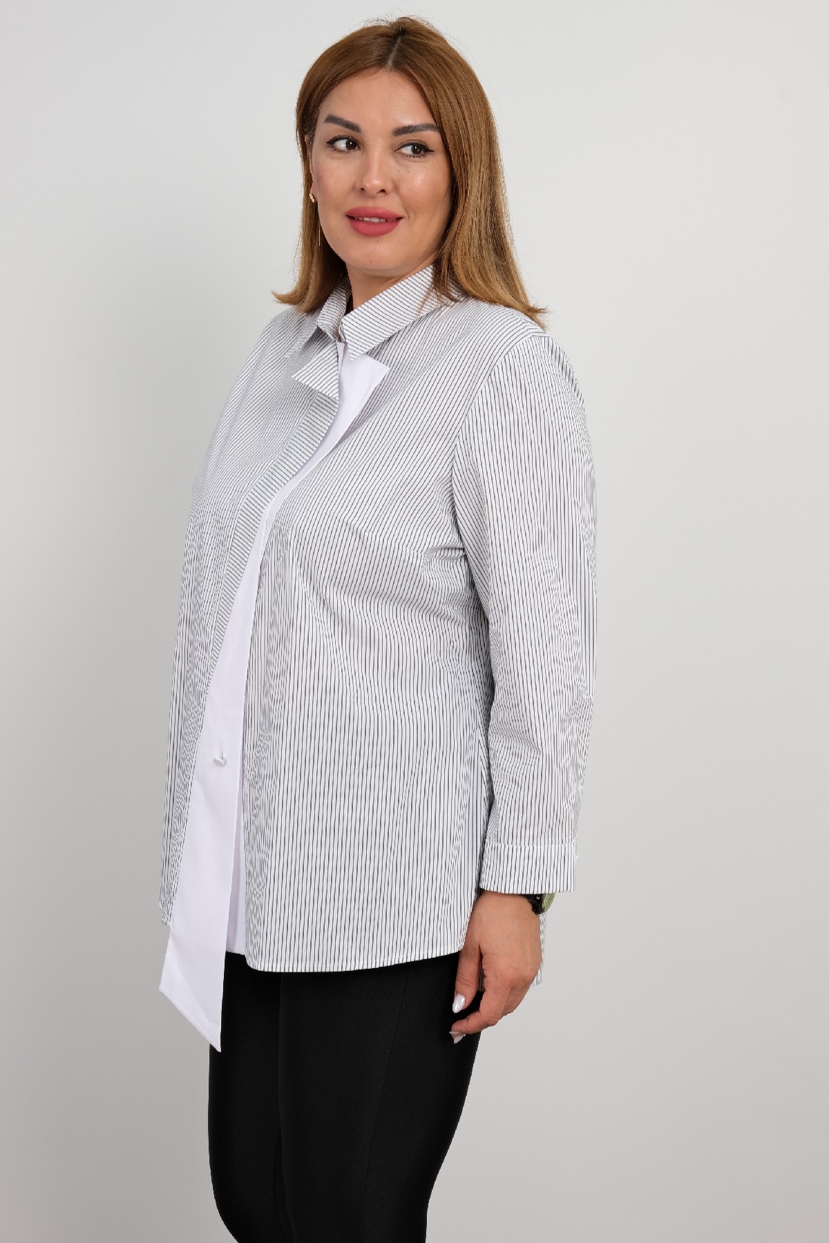 Plus Size Shirt-White