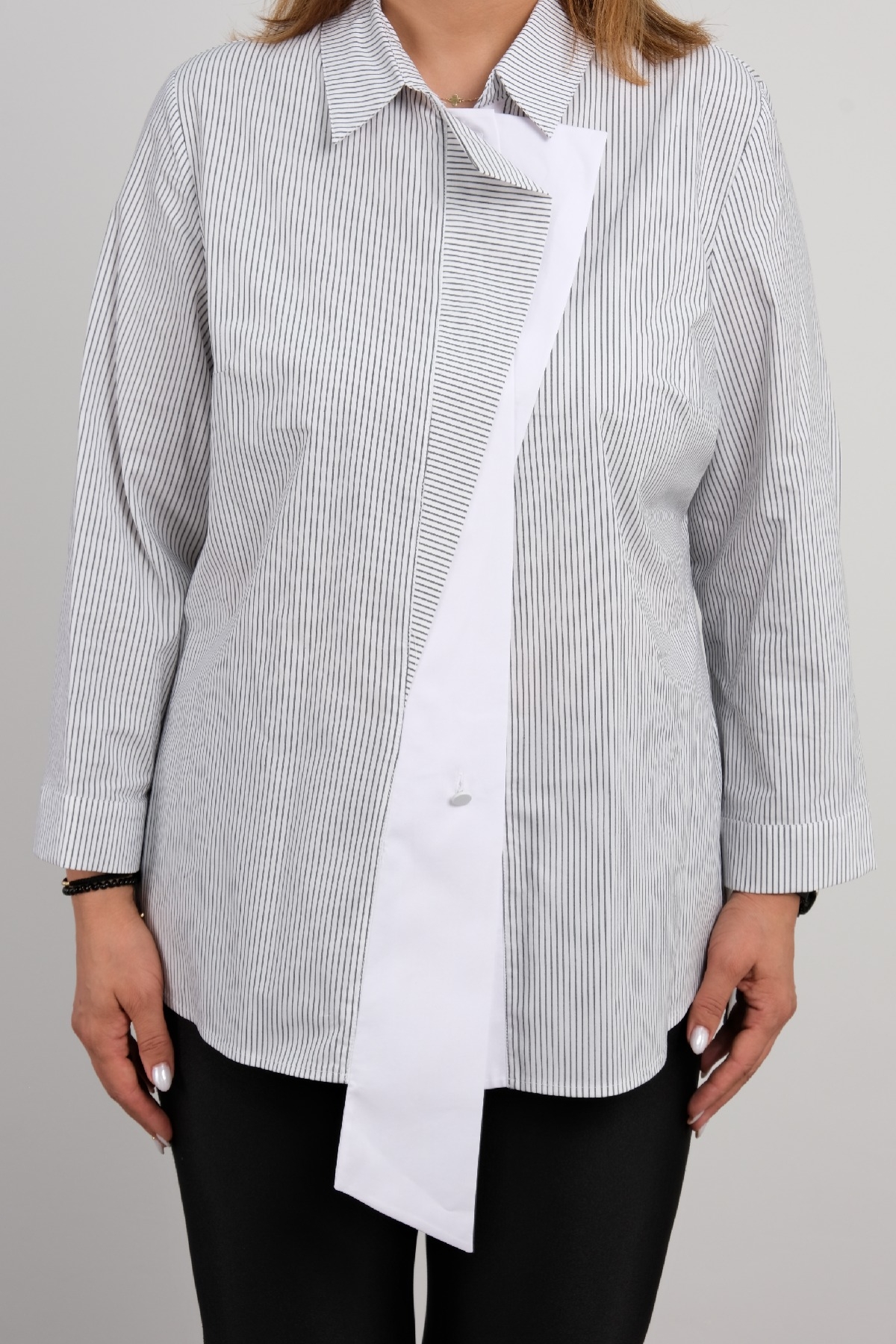 Plus Size Shirt-White