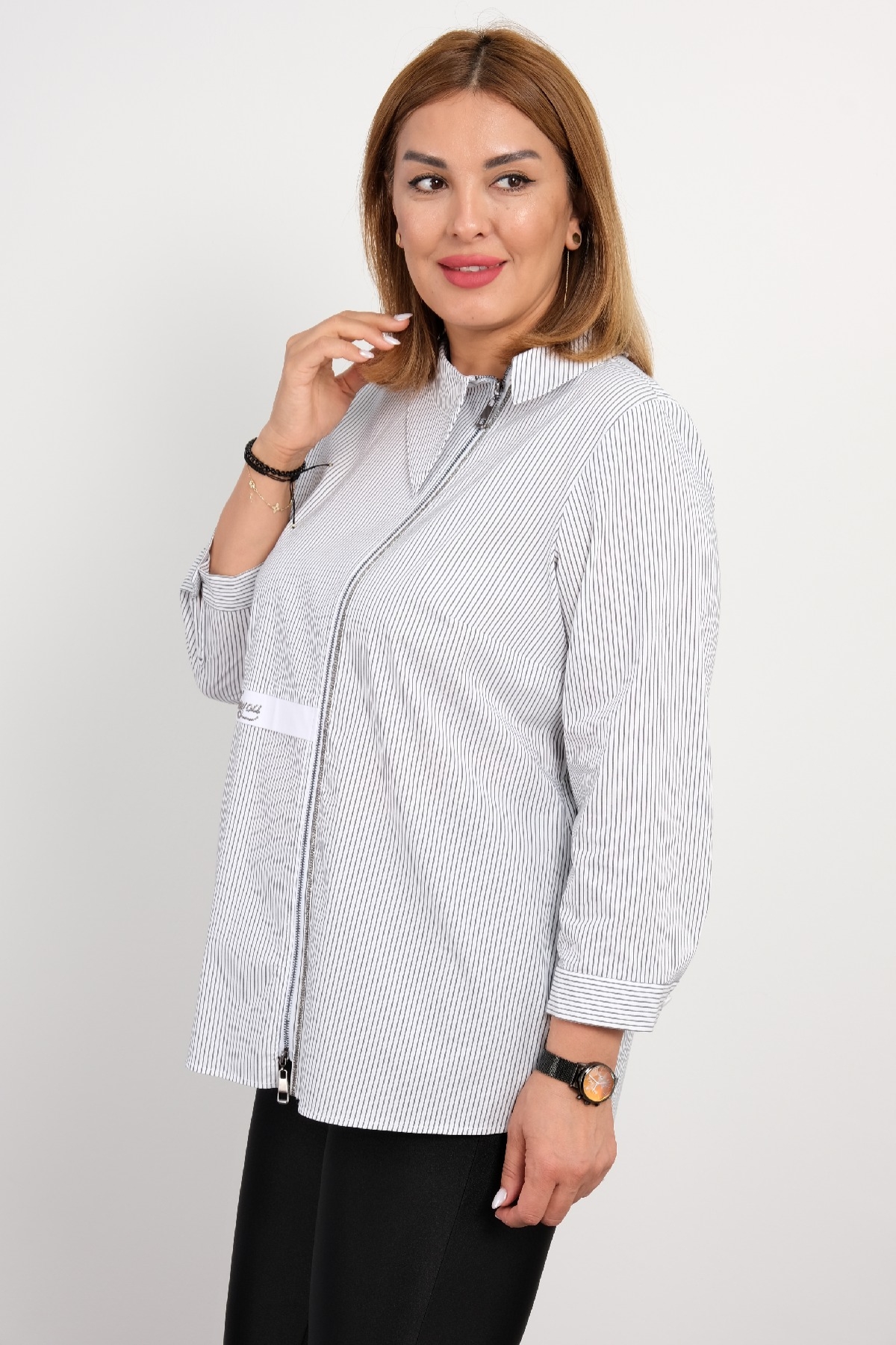 Plus Size Blouse-White