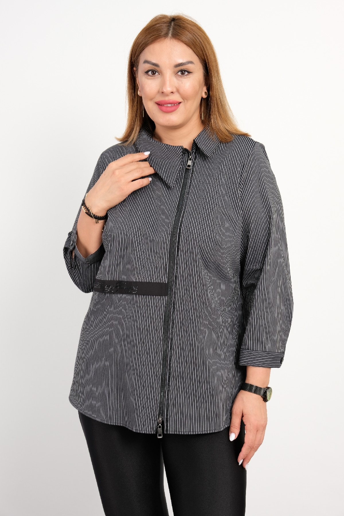 Plus Size Blouse-Black