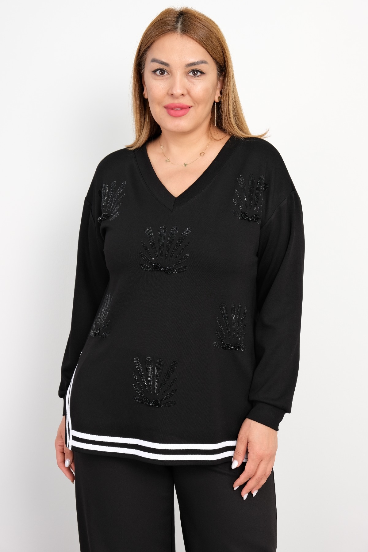 Plus Size Blouse-Black