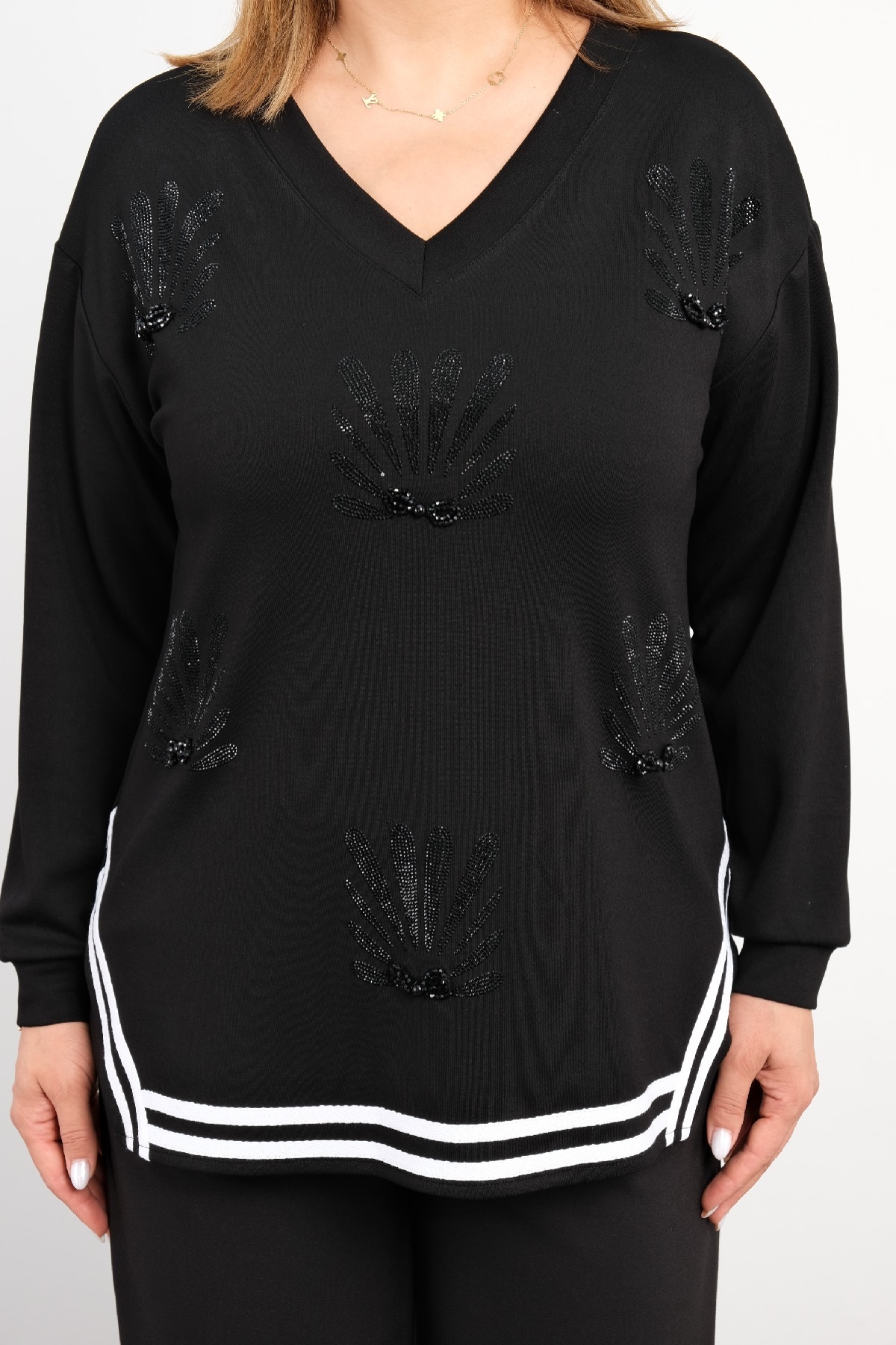 Plus Size Blouse-Black